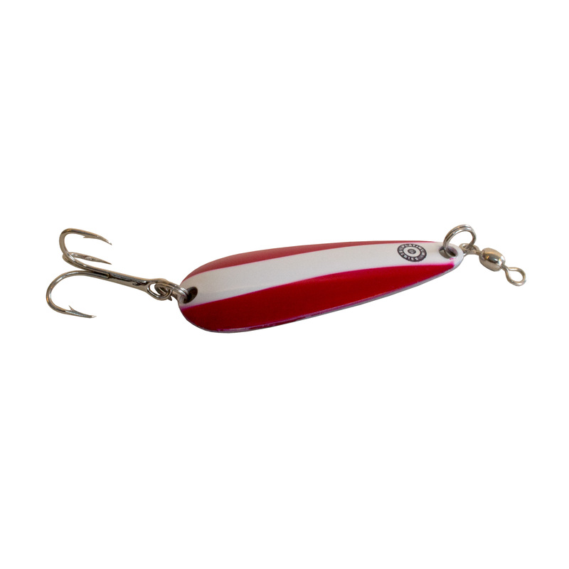 Buy Red White Lure Fishing Set Daredevil Spoon Lot Fish Old