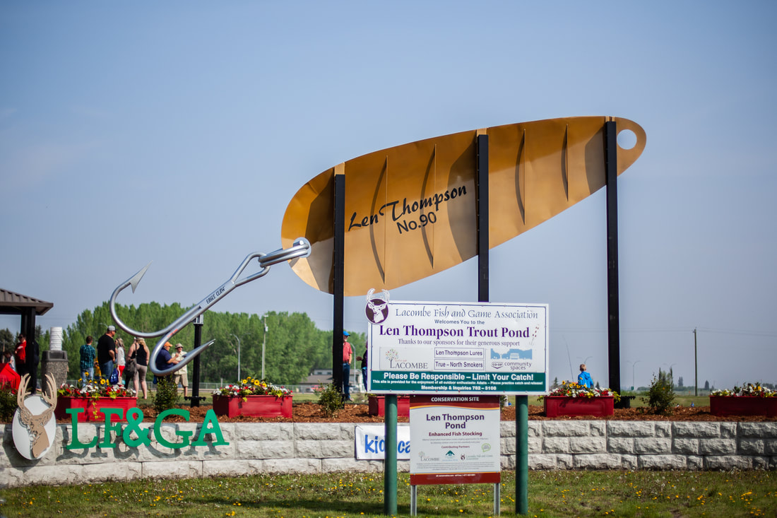 World's largest fishing lure unveiled in Lacombe